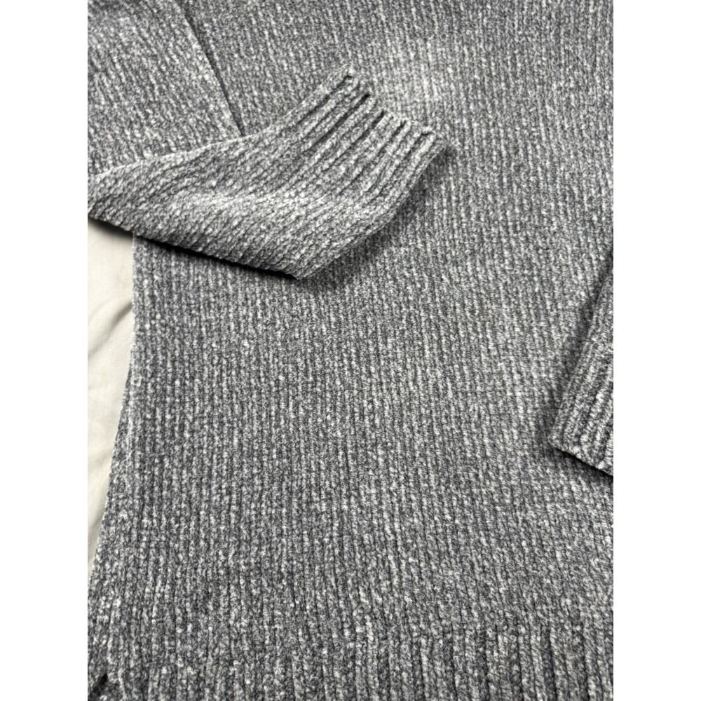 Orvis Gray Chenille V Neck Sweater Women’s Large Soft Cozy Pullover - Picture 9 of 15